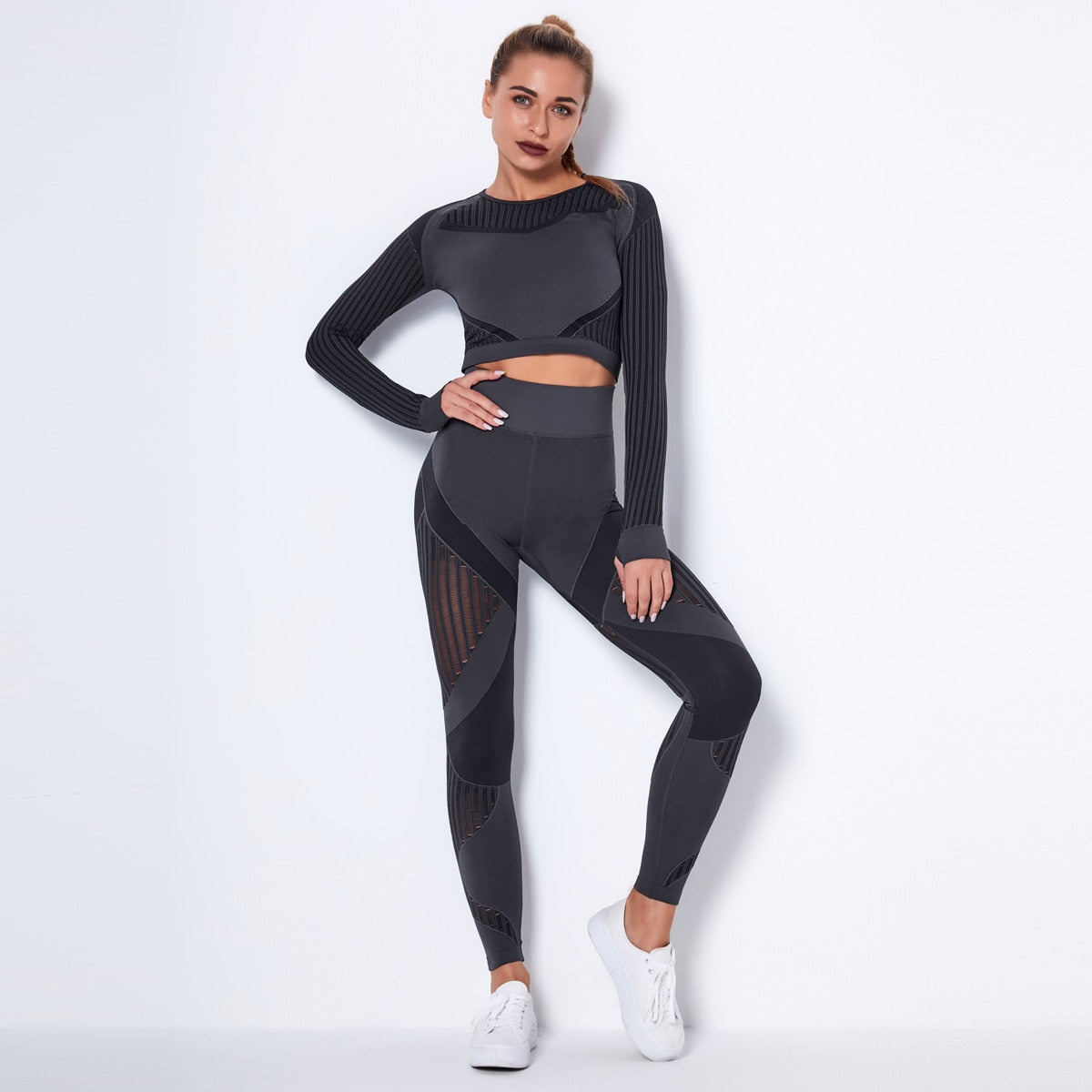 2 Piece Seamless Sports Sets workout yoga set Women&#39;s Suit for fitness leggings Vital Sportswear Gym clothing 2021 Tracksuits